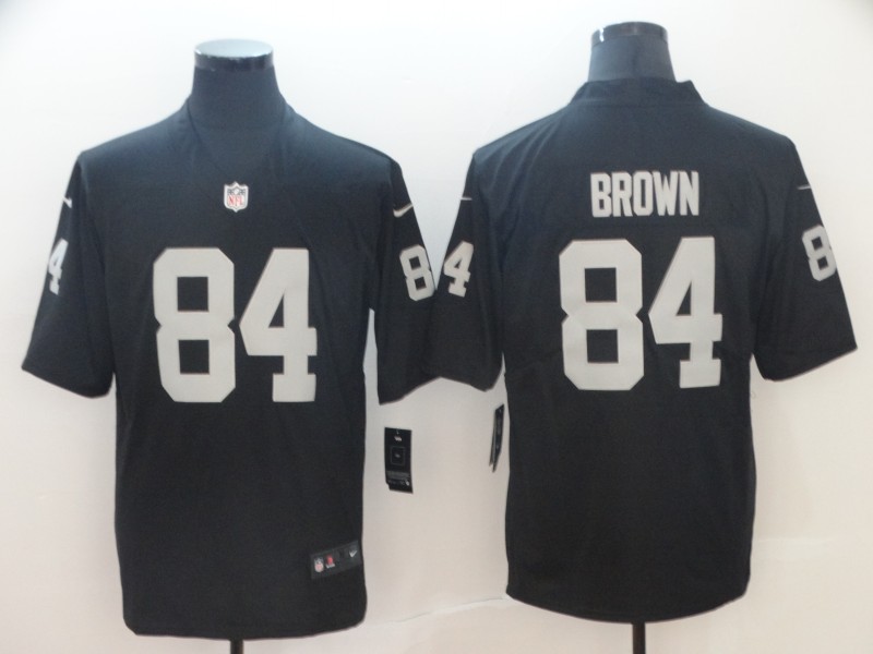 Men's Las Vegas Raiders Antonio Brown #84 Black Jersey